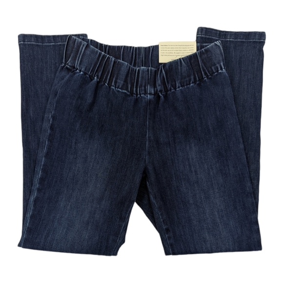 Soft Surroundings Metro Denim Jean Leggings NWT Womens Petite XS Dark Wash - Picture 3 of 11